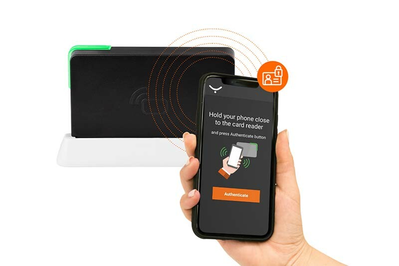 A mobile phone and contactless reader