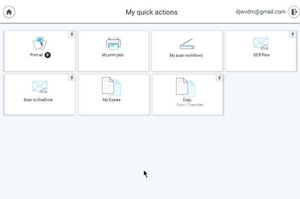 SAFEQ Cloud 3.48 - Release Graphic - Quick Actions on Xerox Embedded