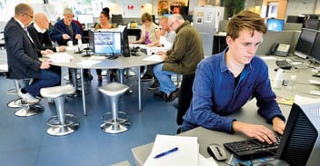 Nordjyske Medier case study, office image