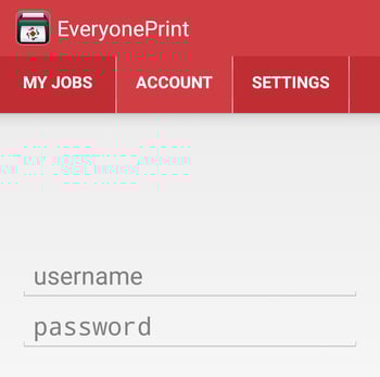 Android-EOP-App-Login-screen