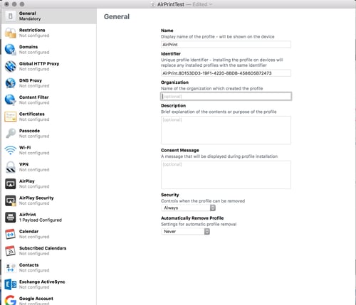 Apple-Configurator_Profile General