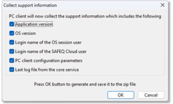 Logs in SAFEQ Cloud