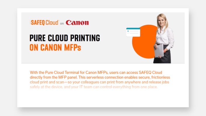 Canon Pure Cloud Terminal Downloadables thumbnails template
