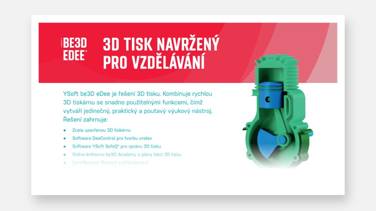 3D Tisk navržený pro vzdělávaní