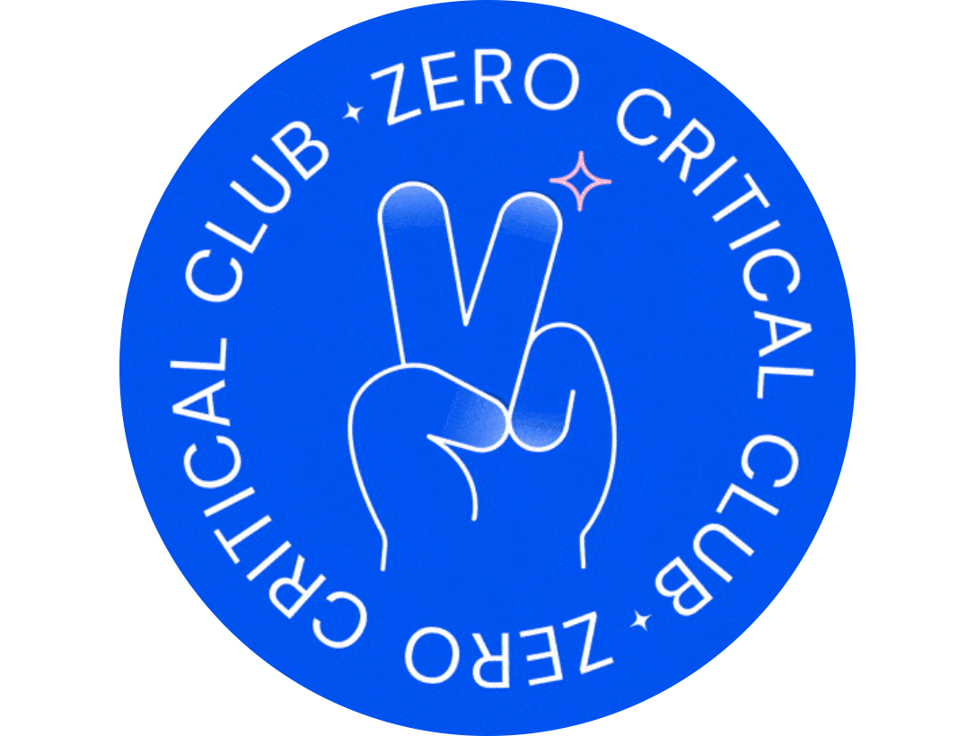 Zero Critical Club Badge